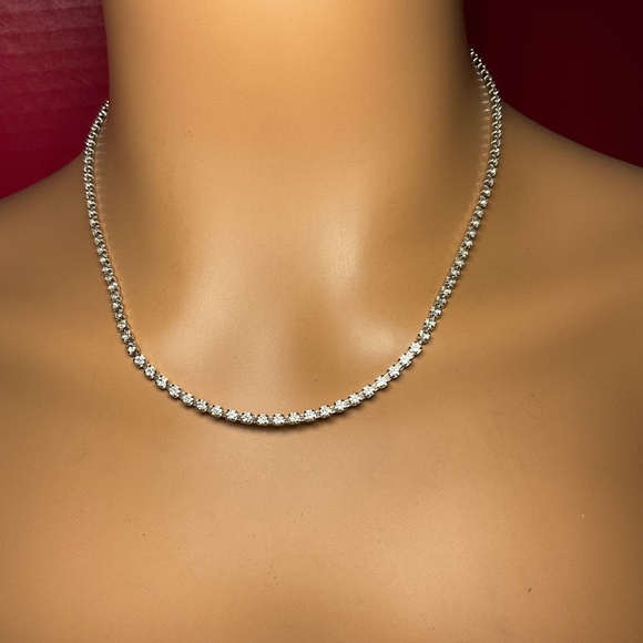 Avon Jewelry - Avon Silver Necklace with Clear Stones Price Firm